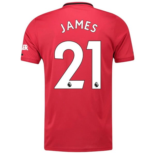 Replicas Camiseta Manchester United NO.21 James 1ª 2019/20 Rojo